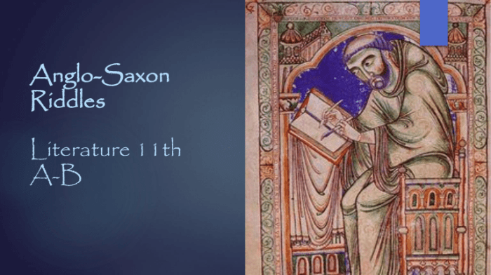 Anglo saxon riddles and answers