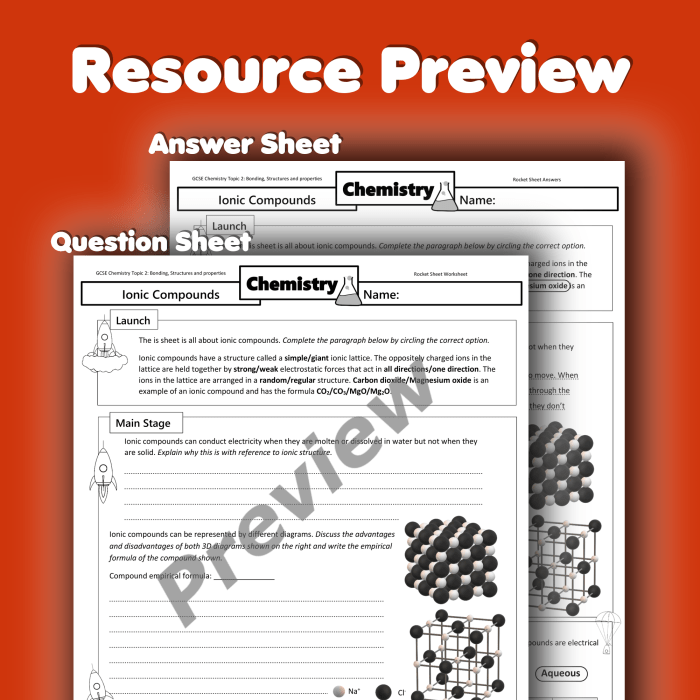 Unit 6 worksheet 3 ionic compounds