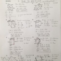 Surface area homework 3 answer key