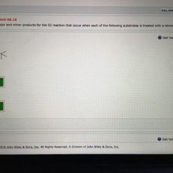 Minor identify e2 major solved treated substrates following base reaction strong answer problem been has