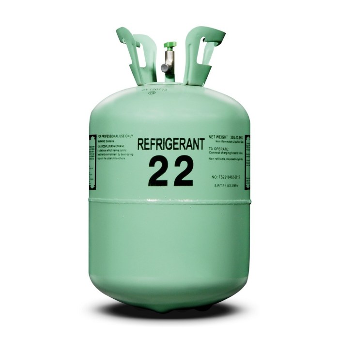 Your recovery/recycling machine has r-22 refrigerant in it